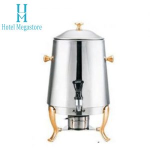 bình hâm cà phê inox chân vàng