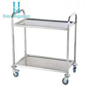 xe đẩy inox 2 tấng C-29-750