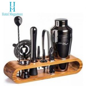 bình lắc cocktail màu đen