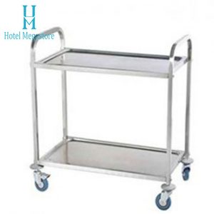 xe đẩy inox 2 tầng