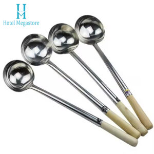 Vá xào inox cán gỗ