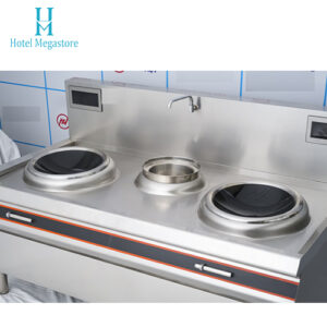 Bếp từ đôi công nghiệp mặt lõm 8kw