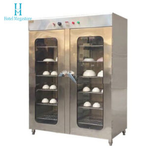 Tủ sấy chén inox 2 cánh kính